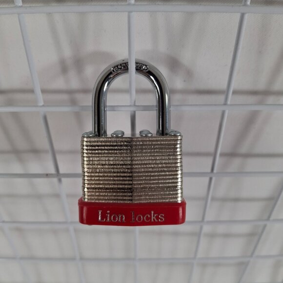 Lion Lock Keyed-Alike Padlock w/ 1.25" Shackle, 2 Keys Hardened Steel Case - Picture 15 of 16